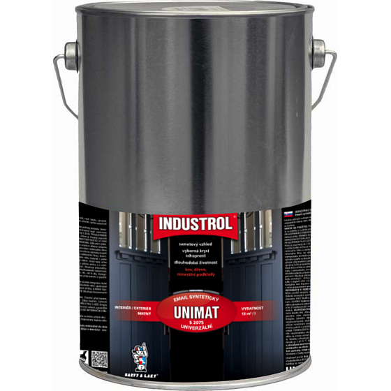 INDUSTROL Unimat topcoat for wood and metal S2075, 1999 black, 4 l