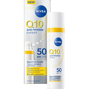 Nivea Q10 UV Fluid SPF 50 Day Cream Against Wrinkles, 40 ml
