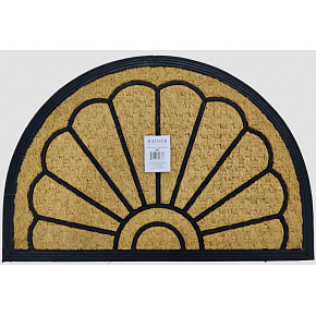 Tidy Home mat rubber and coconut semicircle 40 x 60 cm