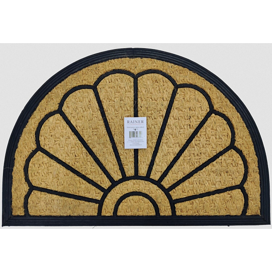 Tidy Home doormat rubber and coconut semicircle 40 x 60 cm