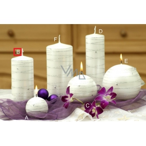 Lima Galaxy candle white cylinder 60 x 120 mm 1 piece