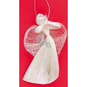 Angel flying abaca for hanging 11 cm