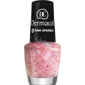 Dermacol Nail Polish with Effect nail polish with effect 03 Pink Sparkle 5 ml