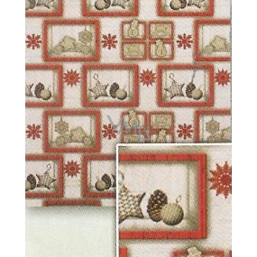 Nekupto Gift wrapping paper 70 x 200 cm Christmas decorations in a frame