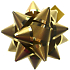 Nekupto Starfish medium luxury gold, gold strip 6.5 cm