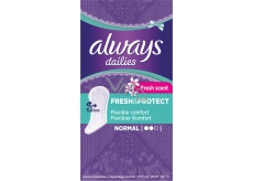 Always Dailies Fresh & Protect Fresh Scent Normal with a delicate scent of 30-piece intimate panty liner