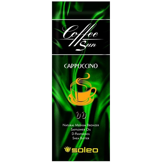 Soleo Coffee Sun Cappuccino Intensive natural sunscreen cream for solarium 5 ml