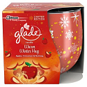 Glade Warm Winter Hug Apple, Cinnamon & Nutmeg scented candle in glass burning time up to 30 hours 120 g