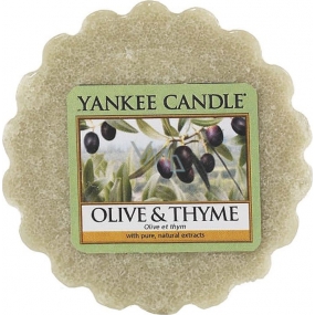 Yankee Candle Olive & Thyme - Olives and thyme fragrance wax for aroma lamp 22 g