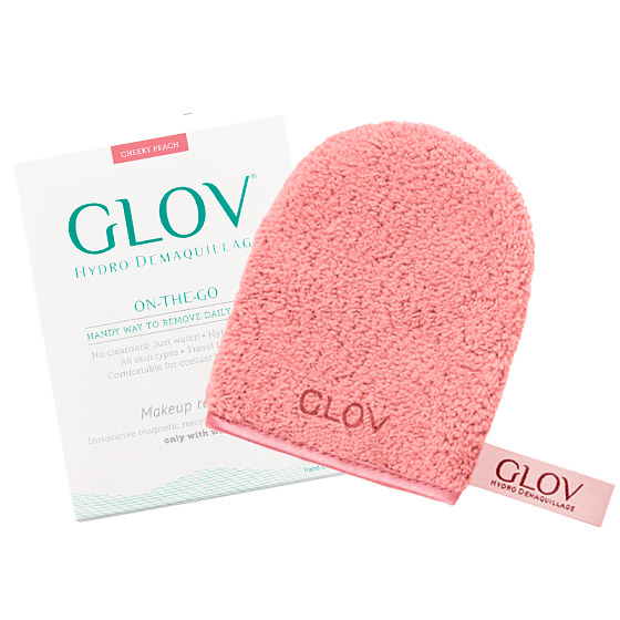 Glov Hydro Demaquillage On-The-Go Cheeky Peach make-up gloves 1 piece