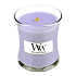 WoodWick Lilac - Lilac scented candle with wooden wick and lid glass small 85 g
