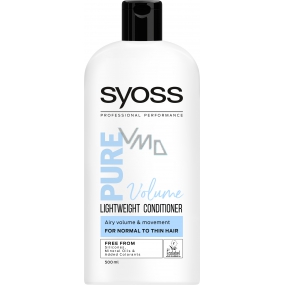 Syoss Pure Volume fluffy volume without load, light balm for weak hair 500 ml