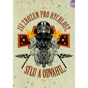 Albi Playing card in the cover Biker, Born to Be Wild 15 x 21 cm