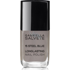Gabriella Salvete Longlasting Enamel long-lasting nail polish with high gloss 15 Steel Blue 11 ml