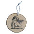 Bohemia Gifts Handmade Christmas ornament wooden Angel 6 cm