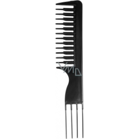 Paves Anti Static comb with fork monochrome different colors 20 cm