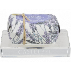 Castelbel crystal clear soap dish 12.5 x 8.5 cm