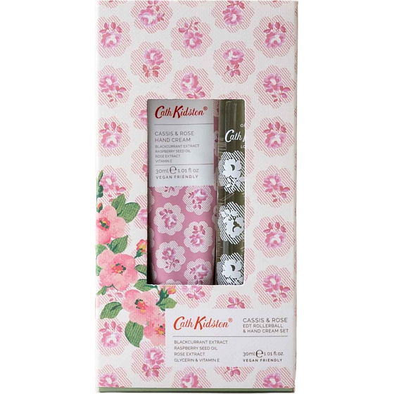 Heathcote & Ivory Freston Cassis roll-on perfumed water for women 15 ml + hand cream 30 ml, gift set