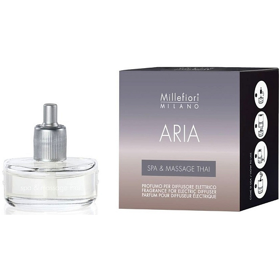 Millefiori Milano Aria Spa & Massage Thai - Thai spa and Massage filling for electric diffuser smells 6-8 weeks 20 ml