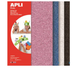 Apli Foam with glitter (pink, blue, silver, black) 210 x 297 x 2 mm A4 4 sheets