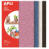 Apli Foam with Glitter (pink, blue, silver, black) 210 x 297 x 2 mm A4 4 sheets
