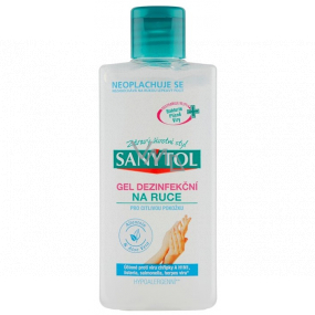 Sanytol Sensitive hand sanitizing gel, moisturizing, kills viruses and bacteria 75 ml (AH1N1)