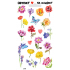 Arch Decals for stones Flowers and butterflies 17 x 9.5 cm