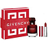 Givenchy L'Interdit Eau de Parfum Rouge eau de parfum for women 50 ml + Le Rouge Deep Velvet mini lipstick N°37 Rouge Grainé 1,5 g, gift set for women