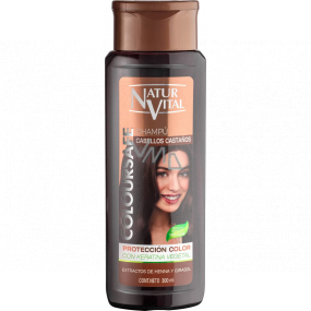 Natur Vital Coloursafe shampoo for naturally chestnut brown and coloured hair 300 ml