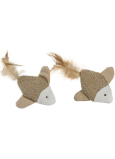 Trixie Sisal fish with feather toy for cats 6 cm 2 pieces