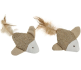 Trixie Sisal fish with feather toy for cats 6 cm 2 pieces