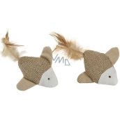 Trixie Sisal fish with feather toy for cats 6 cm 2 pieces