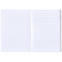 Notebook sewn with flowers, lined, 64 pages, 10.5 x 15 cm