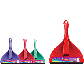 Parex broom and dustpan, mix of colors Parex broom and dustpan, mix of colors