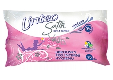 Linteo Satin ubrousky pro intimní hygienu 10 kusů