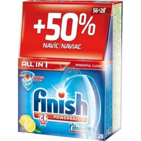 Calgonit Finish All-in-1 Lemon dishwasher tablets 56 + 28 pieces