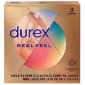 Durex Real Feel non-latex condom for a natural skin-on-skin feeling, nominal width: 56 mm 3 pieces