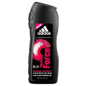 Adidas Team Force 2 in 1 shower gel for body and hair for men 250 ml