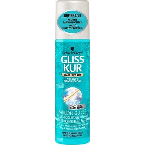Gliss Kur Million Gloss Regenerating Express Hair Balm 200 ml