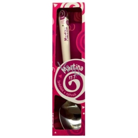 Nekupto Twister Spoon named Martina pink 16 cm
