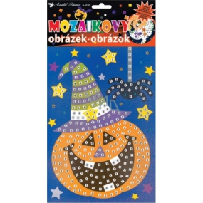 Halloween pumpkin mosaic game set 23 x 16 cm