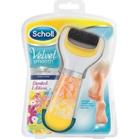 Scholl Velvet Smooth Express Pedi with Diamond Crystals Limited Edition Electric Foot File 1 piece