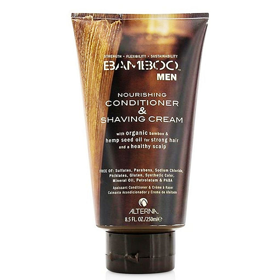 Alterna Bamboo Men Nourishing moisturizing and regenerating conditioner and shaving cream 250 ml