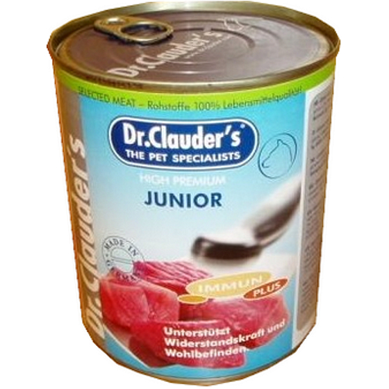 Dr. Clauders Junior Beef, chicken, pork complete super premium food for puppies 100% meat 800 g