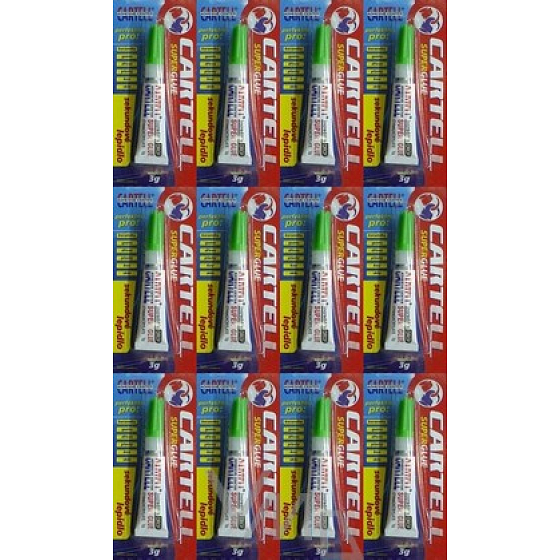 Cartell Super Glue universal glue 12 x 3 g