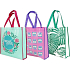 RSW Shopping bag with print Owl pink 38 x 38 x 10 cm