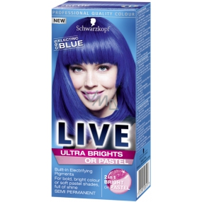 Schwarzkopf Live Ultra Brights or Pastel Hair Color 095 Electric Blue