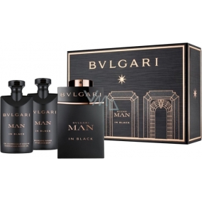 Bvlgari Man In Black Eau de Parfum 60 ml + After Shave Balm 40 ml + Shampoo and Shower Gel 40 ml, Gift Set