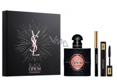 Yves Saint Laurent Opium Black parfémovaná voda pro ženy 50 ml + řasenka 2 ml + tužka na oči 0,8 g, dárková sada