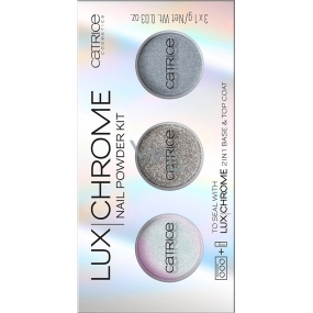 Catrice LuxChrome Nail Powder Kit set of nail pigments 01 Effect Overlaod 3 x 1 g